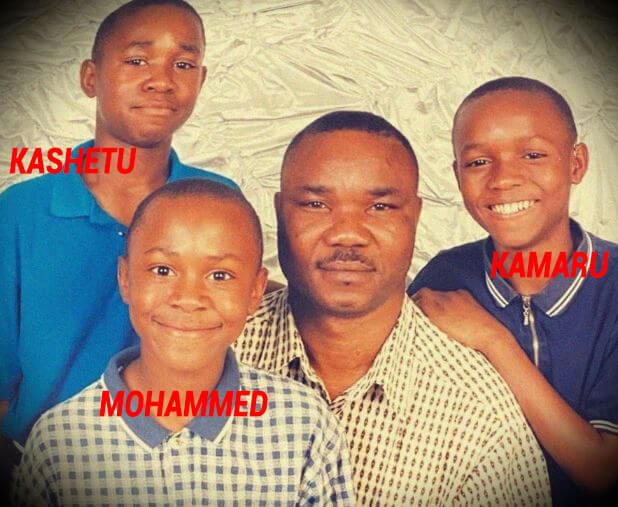 Kamaru Usman childhood photo with family