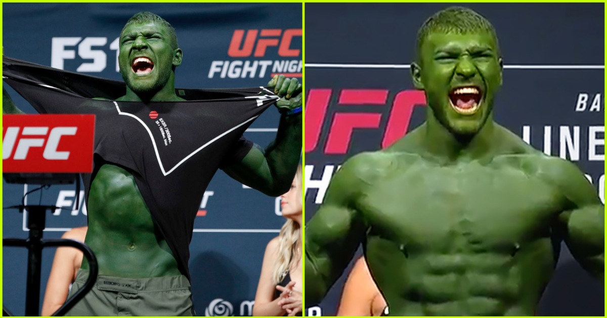 Ion Cutelaba in Hulk make up
