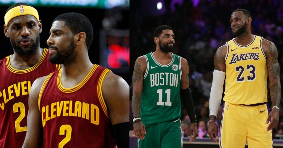 Kyrie Irving and LeBron James via Twitter