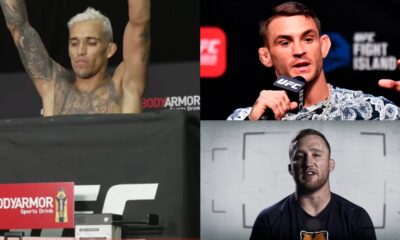 Justin Gaethje and Dustin Poirier react to Charles Oliveira missing weight